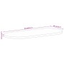 Tablero de mesa ovalado madera maciza de mango 90x40x3,8 cm by vidaXL, Table tops - Ref: Foro24-370153, Price: 56,14 €, Disco...