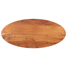 Tablero de mesa ovalado madera maciza de acacia 100x50x2,5 cm