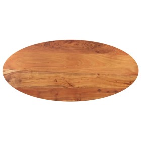 Tablero de mesa ovalado madera maciza de acacia 90x40x3,8 cm