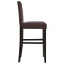 Taburetes altos 2 uds madera maciza de caucho y cuero sintético by vidaXL, Kitchen stools - Ref: Foro24-4006184, Price: 158,9...
