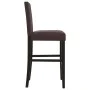 Taburetes altos 2 uds madera maciza de caucho y cuero sintético by vidaXL, Kitchen stools - Ref: Foro24-4006184, Price: 156,0...