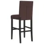 Taburetes altos 2 uds madera maciza de caucho y cuero sintético by vidaXL, Kitchen stools - Ref: Foro24-4006184, Price: 156,0...