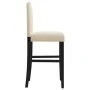 Zwei hohe Hocker aus massivem Gummibaumholz und Stoff. von vidaXL, Küchenhocker - Ref: Foro24-4006209, Preis: 112,65 €, Rabat...
