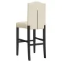 Zwei hohe Hocker aus massivem Gummibaumholz und Stoff. von vidaXL, Küchenhocker - Ref: Foro24-4006209, Preis: 112,65 €, Rabat...