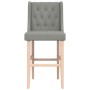 Zwei hohe Hocker aus massivem Gummibaumholz und Stoff. von vidaXL, Küchenhocker - Ref: Foro24-4006221, Preis: 130,66 €, Rabat...