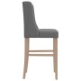 Zwei hohe Hocker aus massivem Gummibaumholz und Stoff. von vidaXL, Küchenhocker - Ref: Foro24-4006221, Preis: 130,66 €, Rabat...