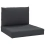 Cojines para palets 2 unidades tela Oxford negro de vidaXL, Cojines para sillas y sofás - Ref: Foro24-361761, Precio: 41,52 €...