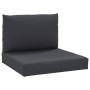 Palettenkissen, 2 Stück, schwarzer Oxford-Stoff von vidaXL, Kissen für Stühle und Sofas - Ref: Foro24-361761, Preis: 42,16 €,...