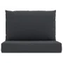 Cojines para palets 2 unidades tela Oxford negro de vidaXL, Cojines para sillas y sofás - Ref: Foro24-361761, Precio: 41,52 €...
