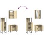 Set de muebles de baño 3 pzas madera contrachapada roble Sonoma by vidaXL, Bathroom furniture - Ref: Foro24-3214821, Price: 1...