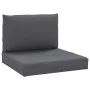Cojines para palets 2 unidades tela gris antracita de vidaXL, Cojines para sillas y sofás - Ref: Foro24-361754, Precio: 43,62...