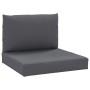 Palettenkissen, 2 Stück, in Anthrazitgrau. von vidaXL, Kissen für Stühle und Sofas - Ref: Foro24-361754, Preis: 44,62 €, Raba...