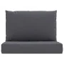 Cojines para palets 2 unidades tela gris antracita de vidaXL, Cojines para sillas y sofás - Ref: Foro24-361754, Precio: 43,62...