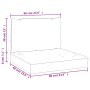Palettenkissen, 2 Stück, in Anthrazitgrau. von vidaXL, Kissen für Stühle und Sofas - Ref: Foro24-361754, Preis: 44,62 €, Raba...