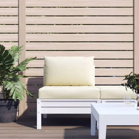 Cojines para palés 2 unidades tela Oxford blanco crema by vidaXL, Cushions for chairs and sofas - Ref: Foro24-361756, Price: ...