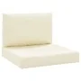 Cojines para palés 2 unidades tela Oxford blanco crema by vidaXL, Cushions for chairs and sofas - Ref: Foro24-361756, Price: ...