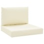 Kissen für Paletten, 2 Stück, weiß-cremefarbener Oxford-Stoff. von vidaXL, Kissen für Stühle und Sofas - Ref: Foro24-361756, ...