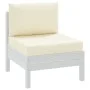 Cojines para palés 2 unidades tela Oxford blanco crema by vidaXL, Cushions for chairs and sofas - Ref: Foro24-361756, Price: ...