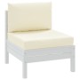 Kissen für Paletten, 2 Stück, weiß-cremefarbener Oxford-Stoff. von vidaXL, Kissen für Stühle und Sofas - Ref: Foro24-361756, ...