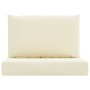 Kissen für Paletten, 2 Stück, weiß-cremefarbener Oxford-Stoff. von vidaXL, Kissen für Stühle und Sofas - Ref: Foro24-361756, ...