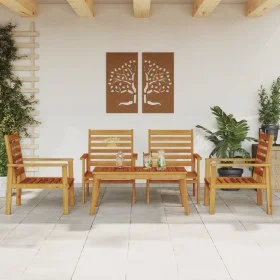 Juego de muebles de jardín 5 pzas madera maciza de acacia by vidaXL, Garden sets - Ref: Foro24-3211803, Price: 330,77 €, Disc...