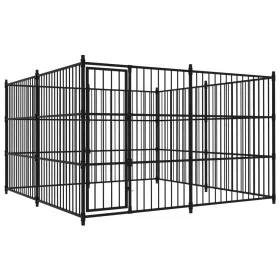 Perrera de exterior 300x300x185 cm de vidaXL, Casetas y cercados para perros - Ref: Foro24-170894, Precio: 631,75 €, Descuent...