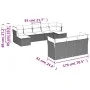 Set de sofás de jardín 10 pzas y cojines ratán sintético marrón by vidaXL, Garden sets - Ref: Foro24-3218333, Price: 632,82 €...