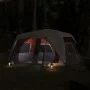 Tienda familiar LED 10 personas apertura rápida gris naranja by vidaXL, tents - Ref: Foro24-94303, Price: 311,07 €, Discount: %