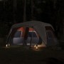 Tienda familiar LED 10 personas apertura rápida gris naranja by vidaXL, tents - Ref: Foro24-94303, Price: 315,74 €, Discount: %