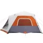 Tienda familiar LED 10 personas apertura rápida gris naranja by vidaXL, tents - Ref: Foro24-94303, Price: 311,07 €, Discount: %
