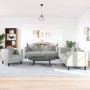 Juego de sofás con cojines 3 piezas terciopelo gris claro by vidaXL, Sofas - Ref: Foro24-3209247, Price: 637,09 €, Discount: %