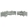Juego de sofás con cojines 3 piezas terciopelo gris claro by vidaXL, Sofas - Ref: Foro24-3209247, Price: 582,51 €, Discount: %