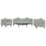 Juego de sofás con cojines 3 piezas terciopelo gris claro by vidaXL, Sofas - Ref: Foro24-3209247, Price: 582,51 €, Discount: %