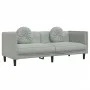 Juego de sofás con cojines 3 piezas terciopelo gris claro by vidaXL, Sofas - Ref: Foro24-3209247, Price: 582,51 €, Discount: %
