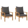 3-teiliges Gartenmöbel-Set mit Akazienholz und Kissen. von vidaXL, Gartensets - Ref: Foro24-3211808, Preis: 250,72 €, Rabatt: %