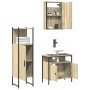 Set de muebles de baño 3 pzas madera contrachapada roble Sonoma by vidaXL, Bathroom furniture - Ref: Foro24-3214816, Price: 1...