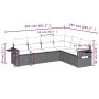 Set sofás de jardín 6 piezas y cojines ratán sintético marrón by vidaXL, Garden sets - Ref: Foro24-3220212, Price: 411,01 €, ...