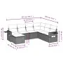 7-teiliges Gartensitzgruppen-Set mit braunen PE-Rattan-Kissen. von vidaXL, Gartensets - Ref: Foro24-3220502, Preis: 456,71 €,...