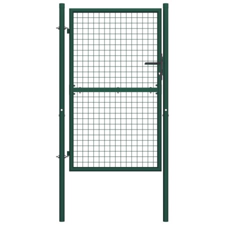 Puerta de valla de acero verde 100x175 cm by vidaXL, garden gates - Ref: Foro24-145735, Price: 214,48 €, Discount: %