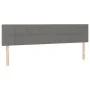 Bed frame with headboard dark gray fabric 120x190 cm by vidaXL, Beds and slatted bases - Ref: Foro24-3270514, Price: 179,08 €...