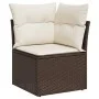 Set de sofás de jardín 10 pzas y cojines ratán sintético marrón by vidaXL, Garden sets - Ref: Foro24-3219503, Price: 659,34 €...