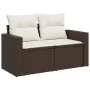 Set de sofás de jardín 10 pzas y cojines ratán sintético marrón by vidaXL, Garden sets - Ref: Foro24-3219503, Price: 659,34 €...