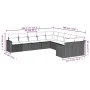 Set de sofás de jardín 10 pzas y cojines ratán sintético marrón by vidaXL, Garden sets - Ref: Foro24-3219503, Price: 659,34 €...