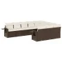 Set de sofás de jardín 10 pzas y cojines ratán sintético marrón by vidaXL, Garden sets - Ref: Foro24-3220692, Price: 665,05 €...