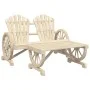 4-teiliges Gartensitzgruppen-Set aus massivem Fichtenholz von vidaXL, Gartensets - Ref: Foro24-3207125, Preis: 407,58 €, Raba...