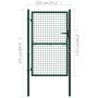 Puerta de valla de acero verde 100x175 cm by vidaXL, garden gates - Ref: Foro24-145735, Price: 209,23 €, Discount: %