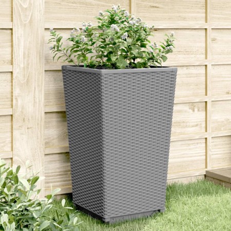 Jardineras 4 unidades PP gris claro 32,5x32,5x57 cm by vidaXL, Pots and planters - Ref: Foro24-367852, Price: 130,43 €, Disco...