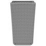 Jardineras 4 unidades PP gris claro 32,5x32,5x57 cm by vidaXL, Pots and planters - Ref: Foro24-367852, Price: 130,43 €, Disco...