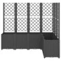 Jardinera con enrejado PP negro 160x120x140 cm by vidaXL, Pots and planters - Ref: Foro24-367878, Price: 293,20 €, Discount: %
