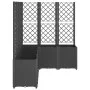 Jardinera con enrejado PP negro 160x120x140 cm by vidaXL, Pots and planters - Ref: Foro24-367878, Price: 293,20 €, Discount: %